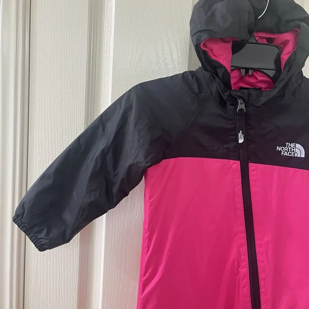 The North Face Insulated Tailout One Piece Snowsuit Pink Girls Size 18-24 Months